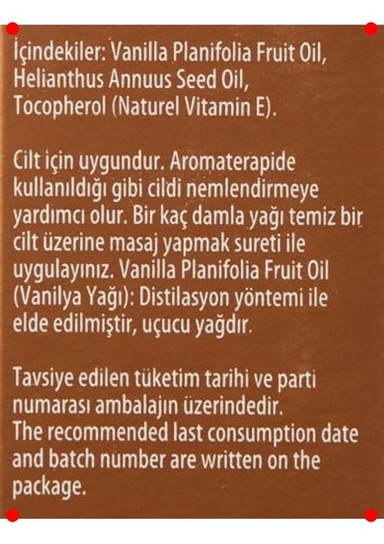 Saf Vanilya Yağı (20 Ml) fırsatları