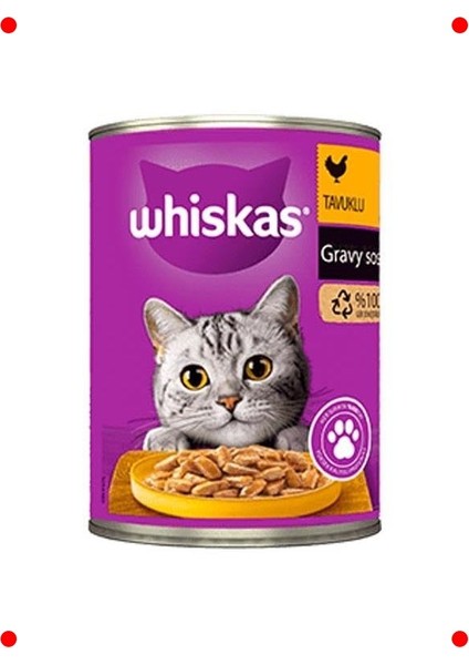 Soslu Tavuklu Yetişkin Kedi Konservesi 400 gr