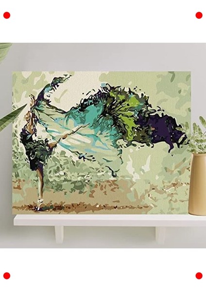 Sayılarla Boyama Tuval Seti - Balerin 40X50 cm