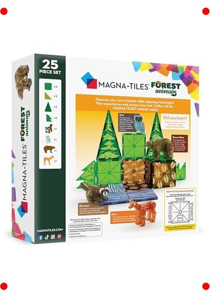 Manyetik Orman Hayvanları Yapı Oyuncakları 25 Parça fiyatları