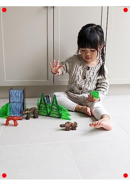 Manyetik Orman Hayvanları Yapı Oyuncakları 25 Parça modelleri