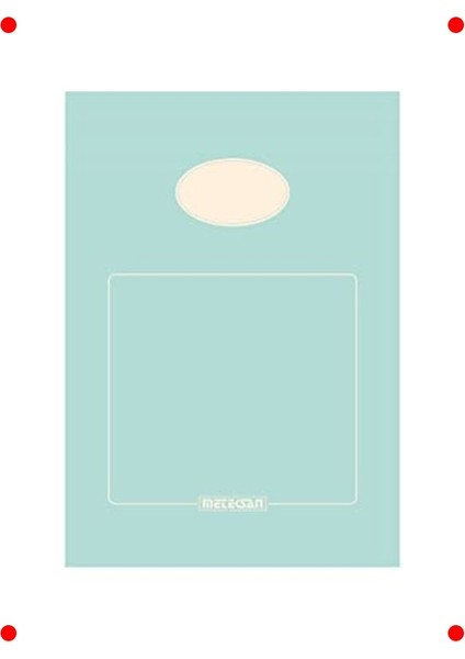 A5 Düz Bloknot, Karton Kapak, Mint Yeşil