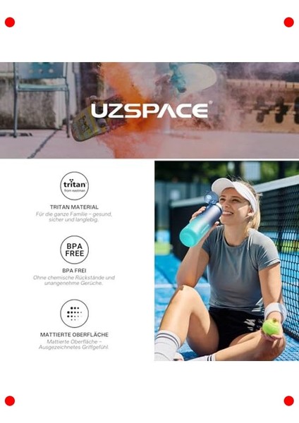 Spor Su Şişesi 500ML/800ML/1L | Sızdırmaz, Bpa Free indirimleri