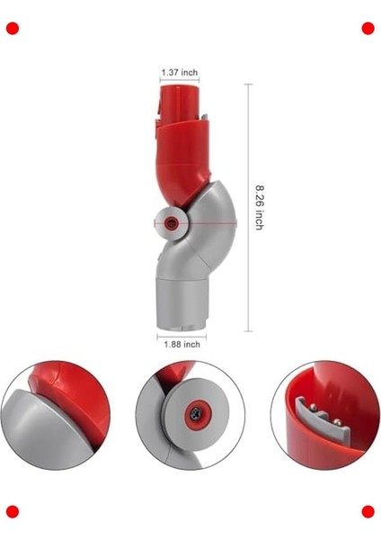 Mobilya Altı Temizlik Adaptörü – Belirli Dikey Süpürgelerle Uyumlu modelleri