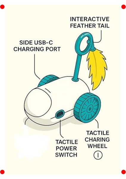 Şarjlı Otomatik Hareketli Evcil Hayvan Oyuncağı indirimleri