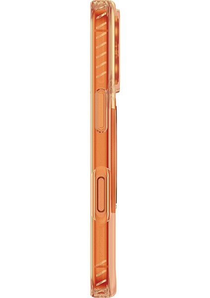 iPhone 17 Pro Max Uyumlu Kılıf M-Safeli Airbag Standlı Amazingthing Titan Pro Magspin Kapak Turuncu