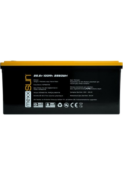 - Inges 25,6 Volt 100 Amper Lityum Akü - 2,56 Kwh Lifepo4 Batarya - 24 Volt modelleri