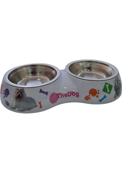 Nunbell Melamin Çelik Mama Kabı M Boy