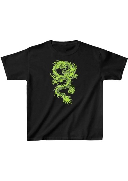 Çocuk Unisex Baskılı T-Shirt - Siyah fiyatları