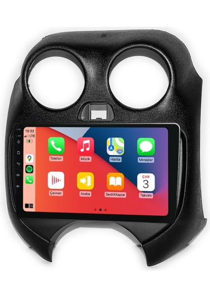 Maitec M-T-C 464 QLED Serisi Nissan Micra 2011 2013 4+64GB Multimedya Teyp