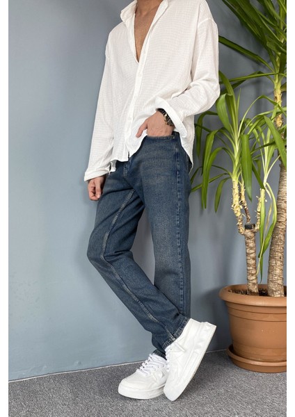 Lacivert Regular Jean - Kot Pantolon Rahat Kesim fiyatları