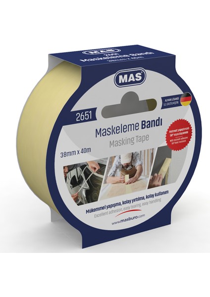Mas Krepe (Maskeleme) Bantı 38 mm x 40 M 2651