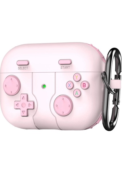 Apple Airpods Pro 3 Kılıf Retro Gamepad Pembe