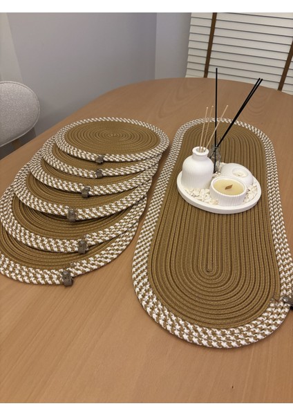 Herakles 6 Adet Supla+Runner Set 33 cm -Amerikan Servis Hasır