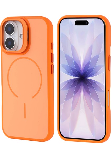 iPhone 17 Kılıf Kablosuz Şarj Özellikli Kamera Standlı Notron Kapak