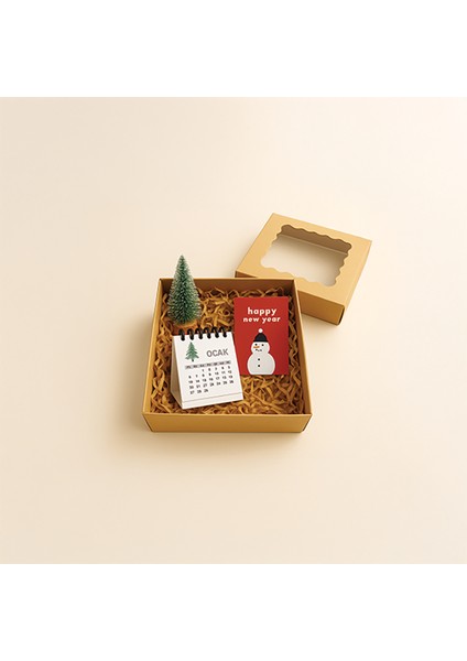 Yılbaşı Özel Çam Ağacı Konsept Hediye Kutusu