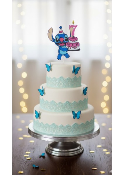 7 Yaş Stitch Pasta Süsü
