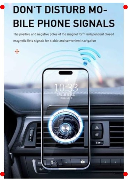 Mıknatıslı Araç Telefon Tutucu (Havalandırma, 360°) indirimleri