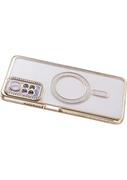 Xmpdby Newface Xiaomi Redmi Note 12 Pro 4g Joke Simli Magneticsafe Kılıf - Gold fırsatları