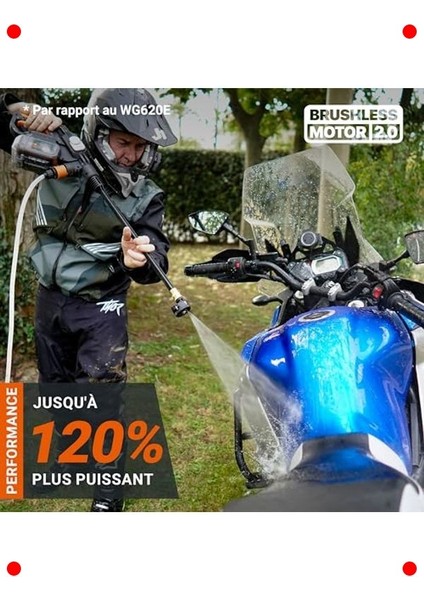 Akülü Basınçlı Yıkama Tabancası (56 Bar, Kömürsüz) fırsatları