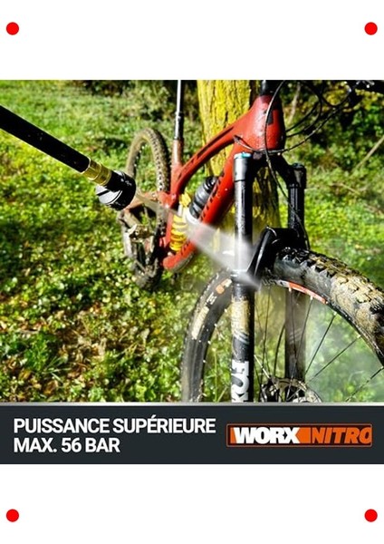 Akülü Basınçlı Yıkama Tabancası (56 Bar, Kömürsüz) indirimleri