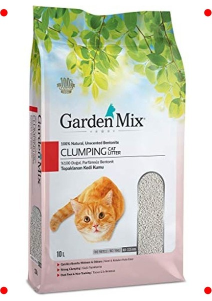 Parfümsüz Ince Bentonit Kedi Kumu 10 L