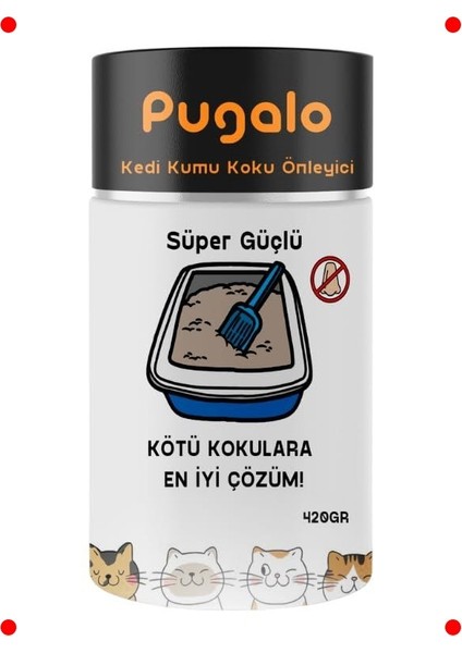 Güçlü Aktif Karbon Kedi Kumu Koku Giderici 420 gr