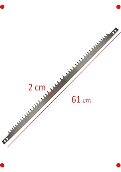 24 Inç Yaylı El Testere Yedek Bıçağı - Çatal Diş fiyatları