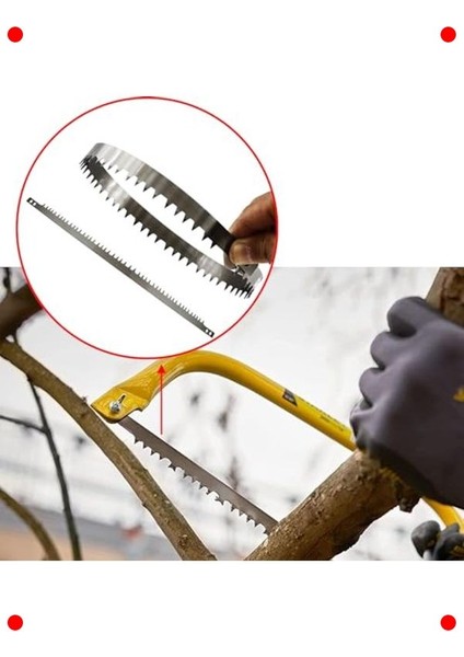 24 Inç Yaylı El Testere Yedek Bıçağı - Çatal Diş modelleri