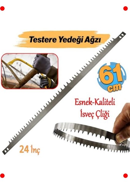 24 Inç Yaylı El Testere Yedek Bıçağı - Çatal Diş fırsatları