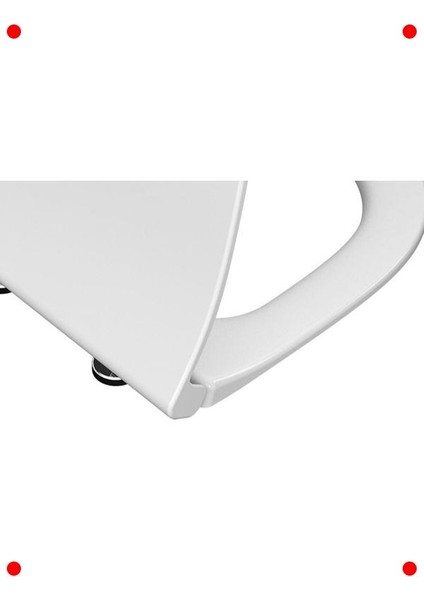 Yavaş Kapanır Slim Klozet Kapağı, Beyaz Duroplast fiyatları