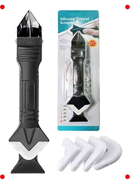 3'ü 1 Arada Silikon Kalafat ve Dolgu Sökme Aleti Seti