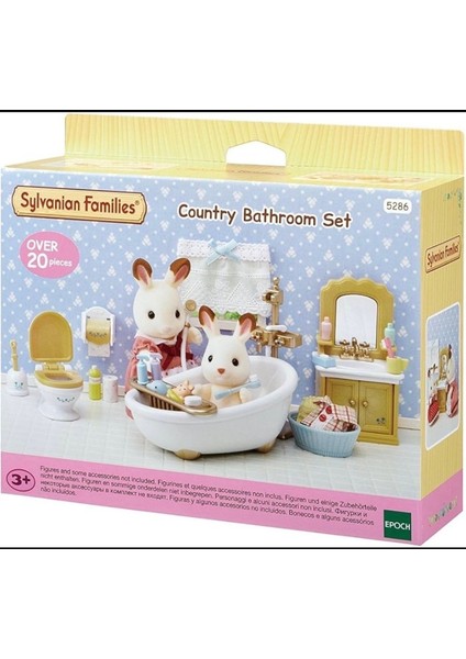Sylvanian Families Modern Banyo Seti – Mini Aksesuar ve Mobilyalı Koleksiyon Oyuncak Seti