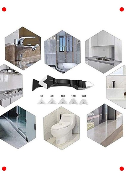 3'ü 1 Arada Silikon Kalafat ve Dolgu Sökme Aleti Seti indirimleri