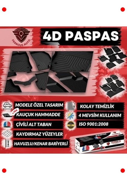 4d Araç Paspası ve 3D Bagaj Havuzu - Belirli Modellere Uyumlu fırsatları