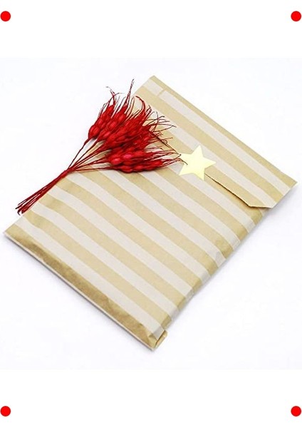 Puantiyeli Kraft Hediye Keseleri - 11X20 cm (100 Adet) indirimleri