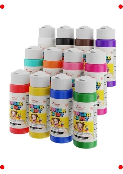 Tüm Renkler Parmak Boyası 12'li Set (12X60 Ml) fiyatları