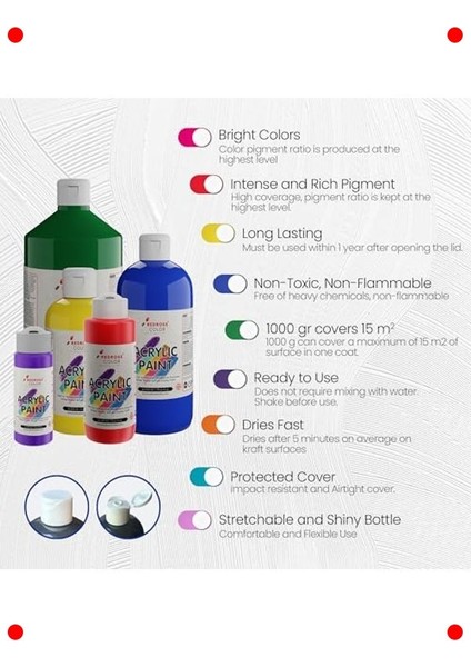 Tüm Renkler Parmak Boyası 12'li Set (12X60 Ml) fırsatları