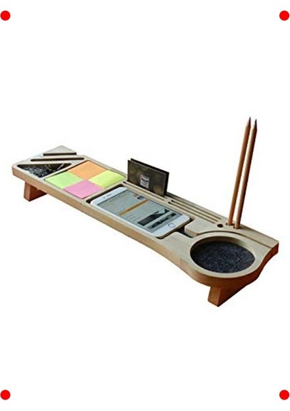 Ahşap Masaüstü Düzenleyici Kalemlik Organizer