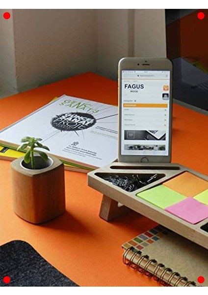 Ahşap Masaüstü Düzenleyici Kalemlik Organizer modelleri