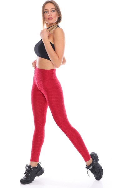 Kabartmalı Kumaş Ekstra Yüksek Bel Günlük Tayt fiyatları