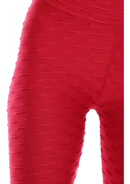 Kabartmalı Kumaş Ekstra Yüksek Bel Günlük Tayt fırsatları