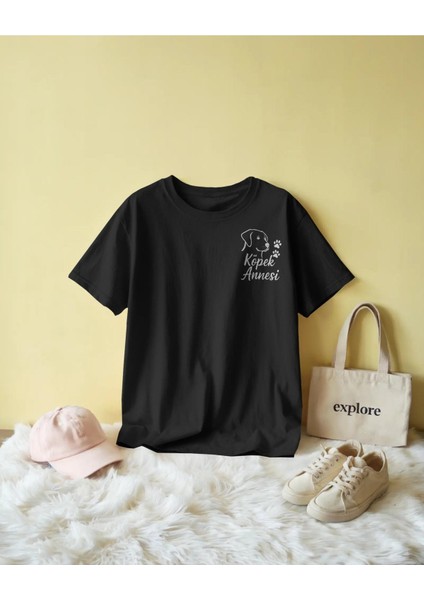 Köpek Annesi Baskılı Tişört fırsatları