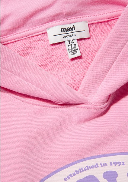 Berlin Baskılı Pembe Sweatshirt 7S10061-71027