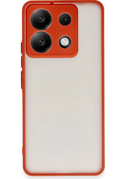 Xiaomi Redmi Note 13 5g Kılıf Montreal Silikon Kapak - Kırmızı