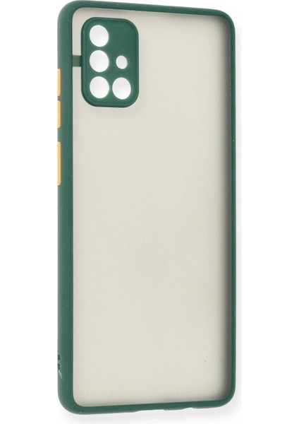 Samsung Galaxy A71 Kılıf Montreal Silikon Kapak - Yeşil