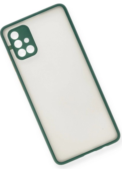 Samsung Galaxy A71 Kılıf Montreal Silikon Kapak - Yeşil modelleri