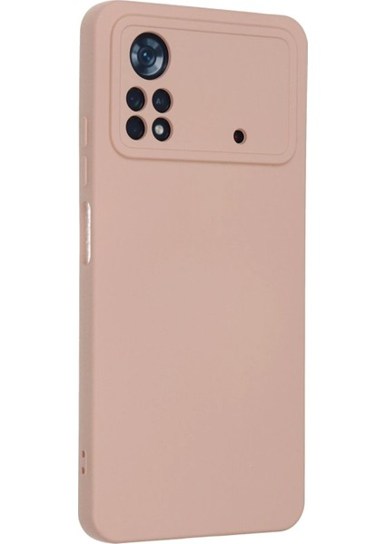 Xiaomi Poco X4 Pro 5g Kılıf Nano Içi Kadife Silikon - Pudra modelleri