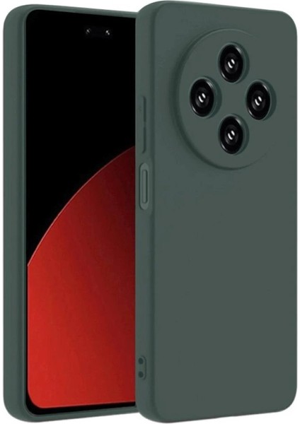 Xiaomi Redmi 14C Kılıf Nano Içi Kadife Silikon - Koyu Yeşil