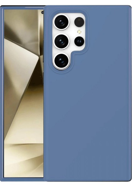 Samsung Galaxy S24 Ultra Kılıf First Silikon - Mavi
